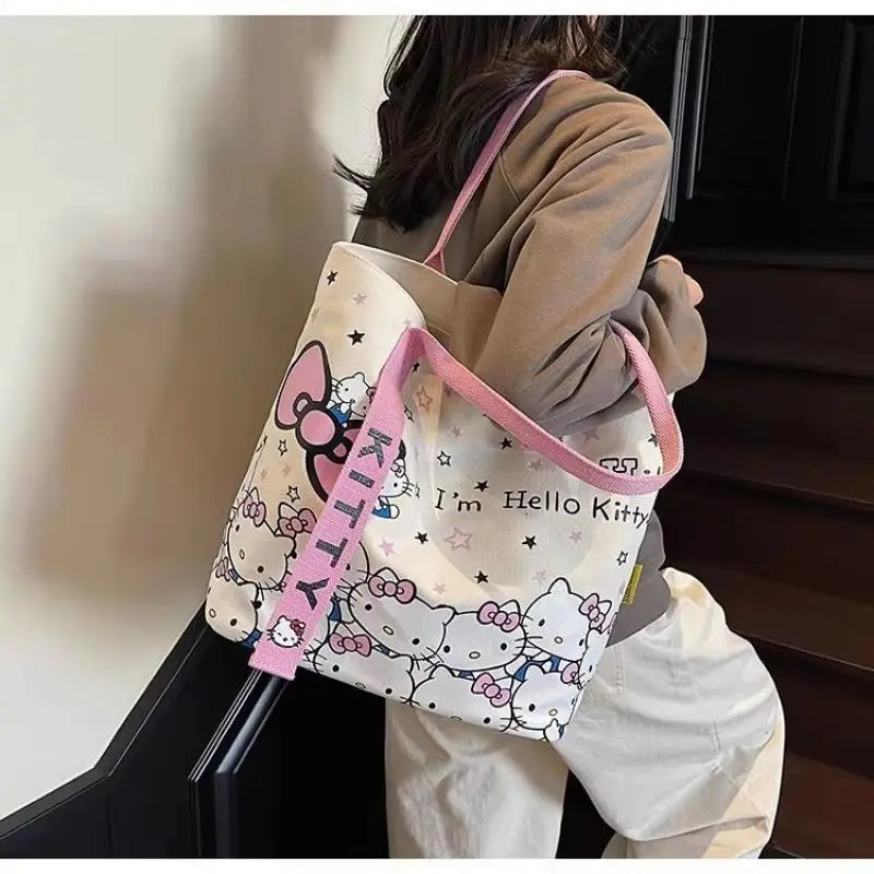Hello Kitty Big & Bold Canvas Tote – Cute Meets Practical