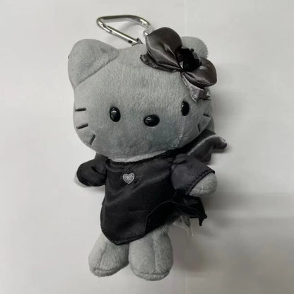 Hello Kitty Black & White Sitting Stuffed Plush Doll