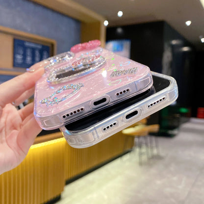 Hello Kitty Bling Case – Glitter & Mirror in One!