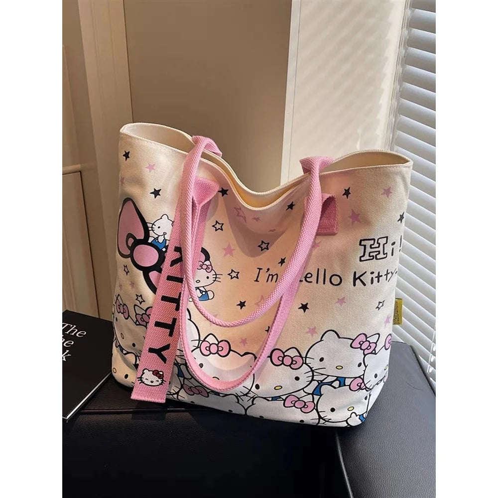 Hello Kitty Canvas Bag – Big, Playful, Perfect for All Your Essentials