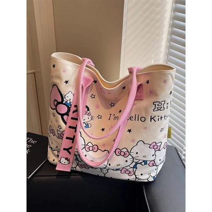 Hello Kitty Canvas Bag – Big, Playful, Perfect for All Your Essentials