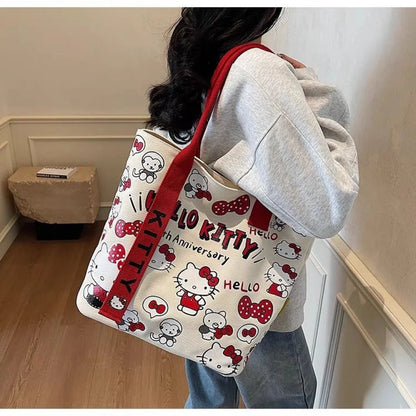 Hello Kitty Canvas Tote – Perfect for Daily Use