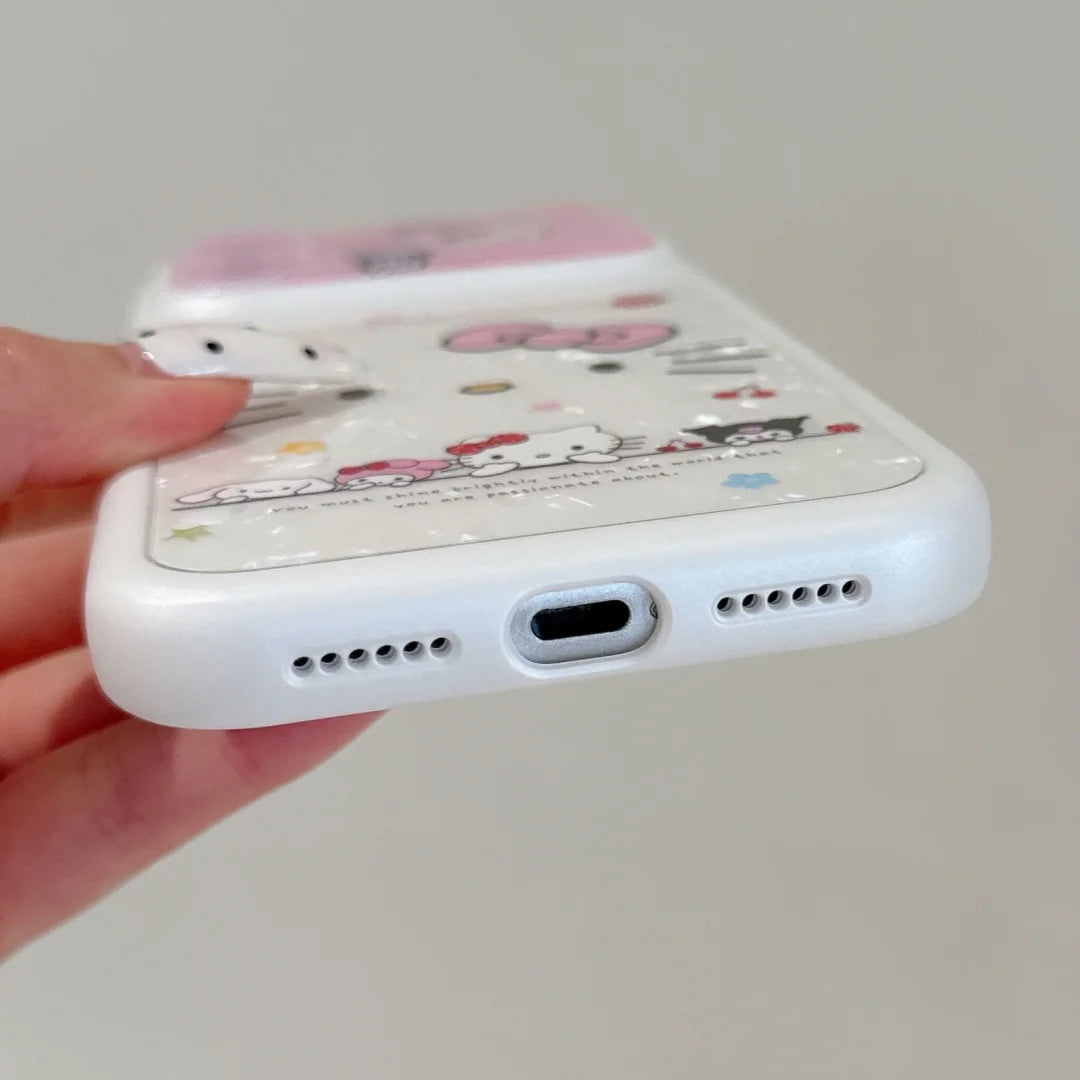 Hello Kitty Cat Ear Phone Case | Cute Sanrio Protective Shockproof Cover
