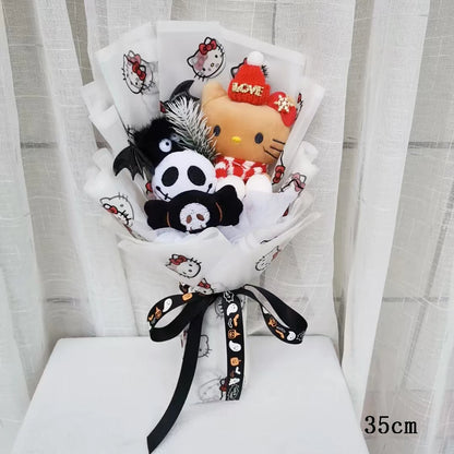 Hello Kitty Christmas Plush Bouquet | Santa Hats & Halloween Festive