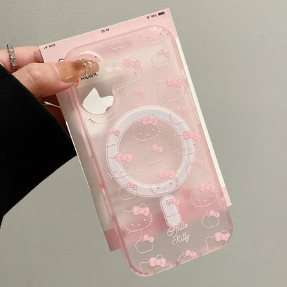 Hello Kitty Cute Mirror Holder Phone Case