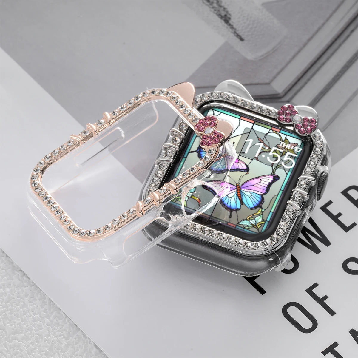 Hello Kitty Diamond Bling Apple Watch Case – Cute & Protective