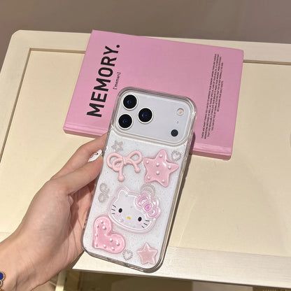 Hello Kitty Dream Cute 3D Cartoon Glitter Phone Case