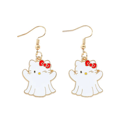 Hello Kitty Ghost Halloween Earrings