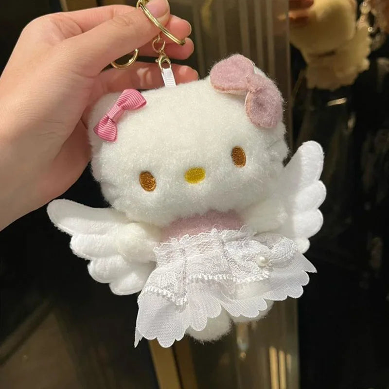 Hello Kitty Girly Pink Plush Doll Keychain