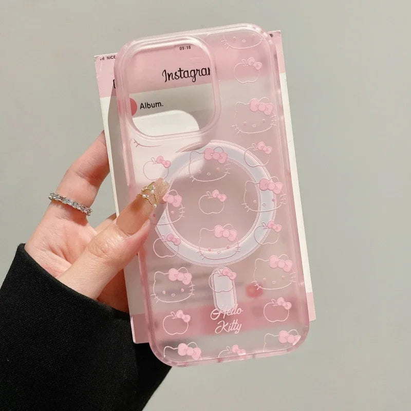 Hello Kitty Grip Stand Mirror Phone Case