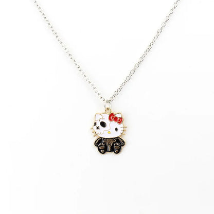 Hello Kitty Halloween Horror Pendant with silver Chain