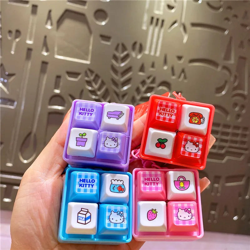 Hello Kitty Happy Button Light-Up Charm