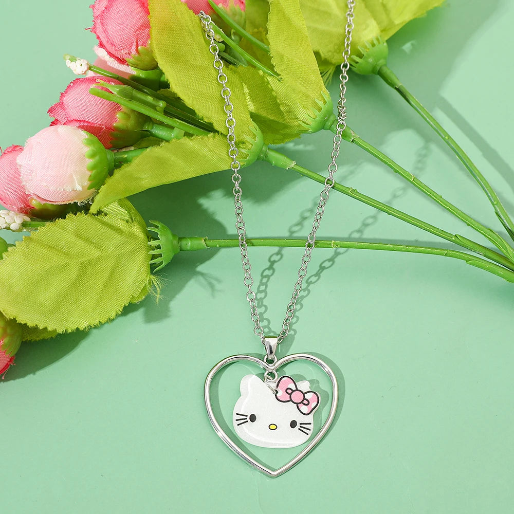 Hello Kitty Heart Necklace – Cute Sanrio Jewelry Gift