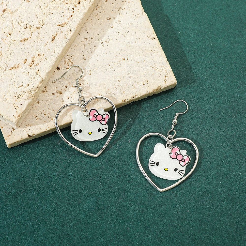 Hello Kitty Heart Stud Earrings – Sanrio Jewelry