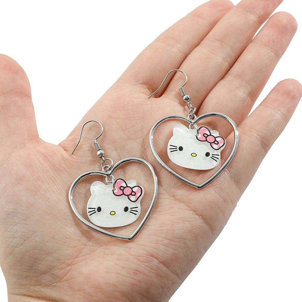 Hello Kitty Heart Stud Earrings – Sanrio Jewelry