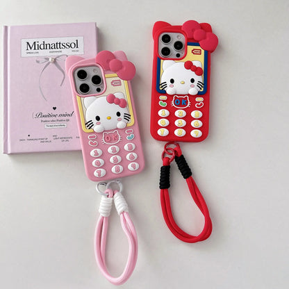 Hello Kitty Hotline – Kawaii 3D Telephone Silicone Phone Case