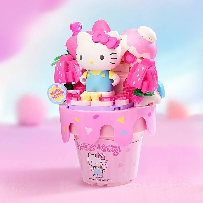 Hello Kitty Ice Cream Cone Blocks| Strawberry Dream