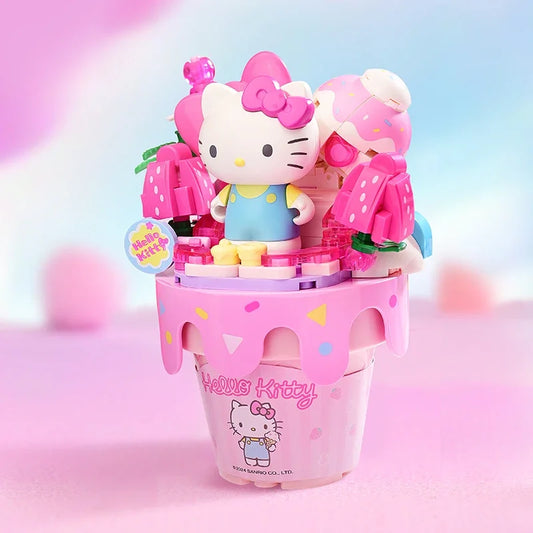 Hello Kitty Ice Cream Cone Blocks| Strawberry Dream