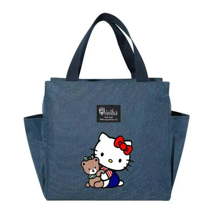 Hello Kitty Insulated Blue Lunch Cooler Blue Tote