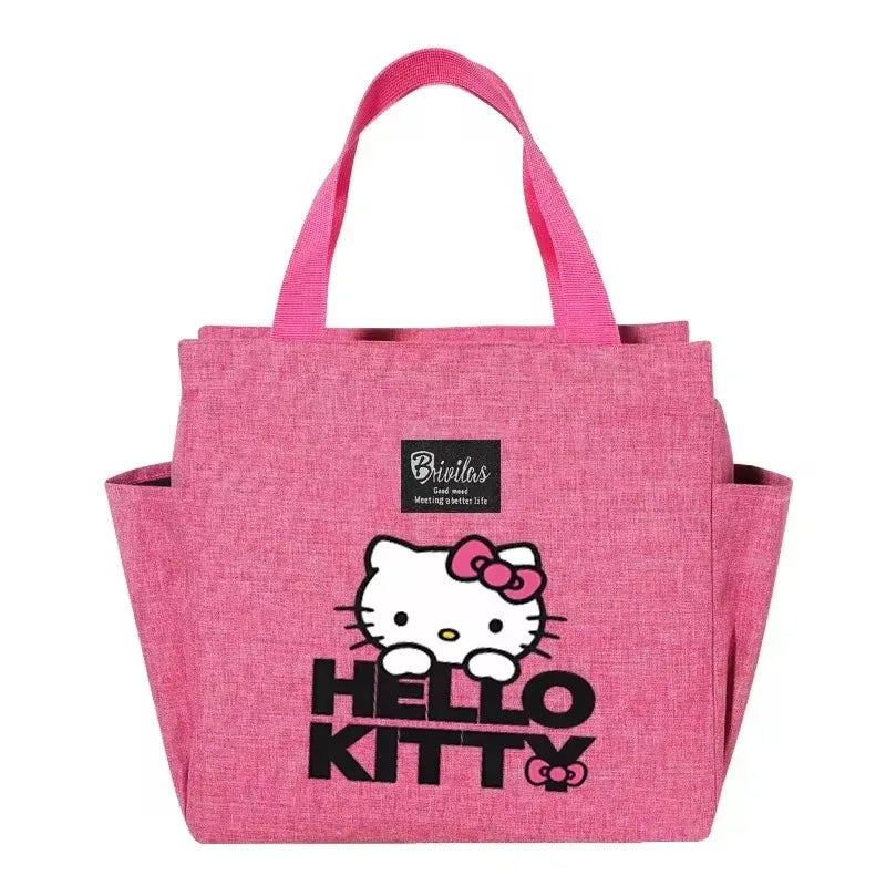 Hello Kitty Insulated Blue Lunch Cooler Pink Tote