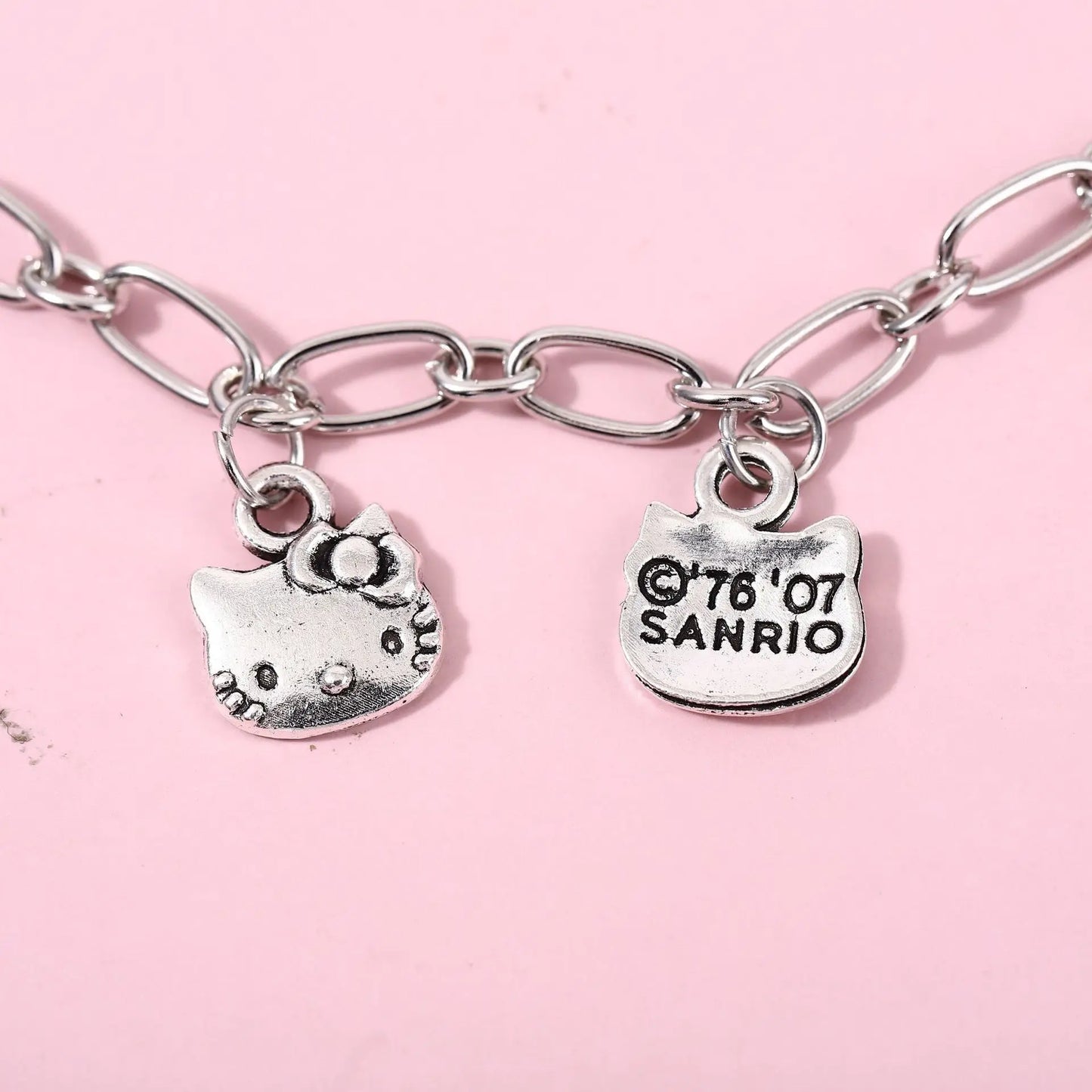 Hello Kitty Kawaii Charm Collection – Metal Accessories for Bracelets