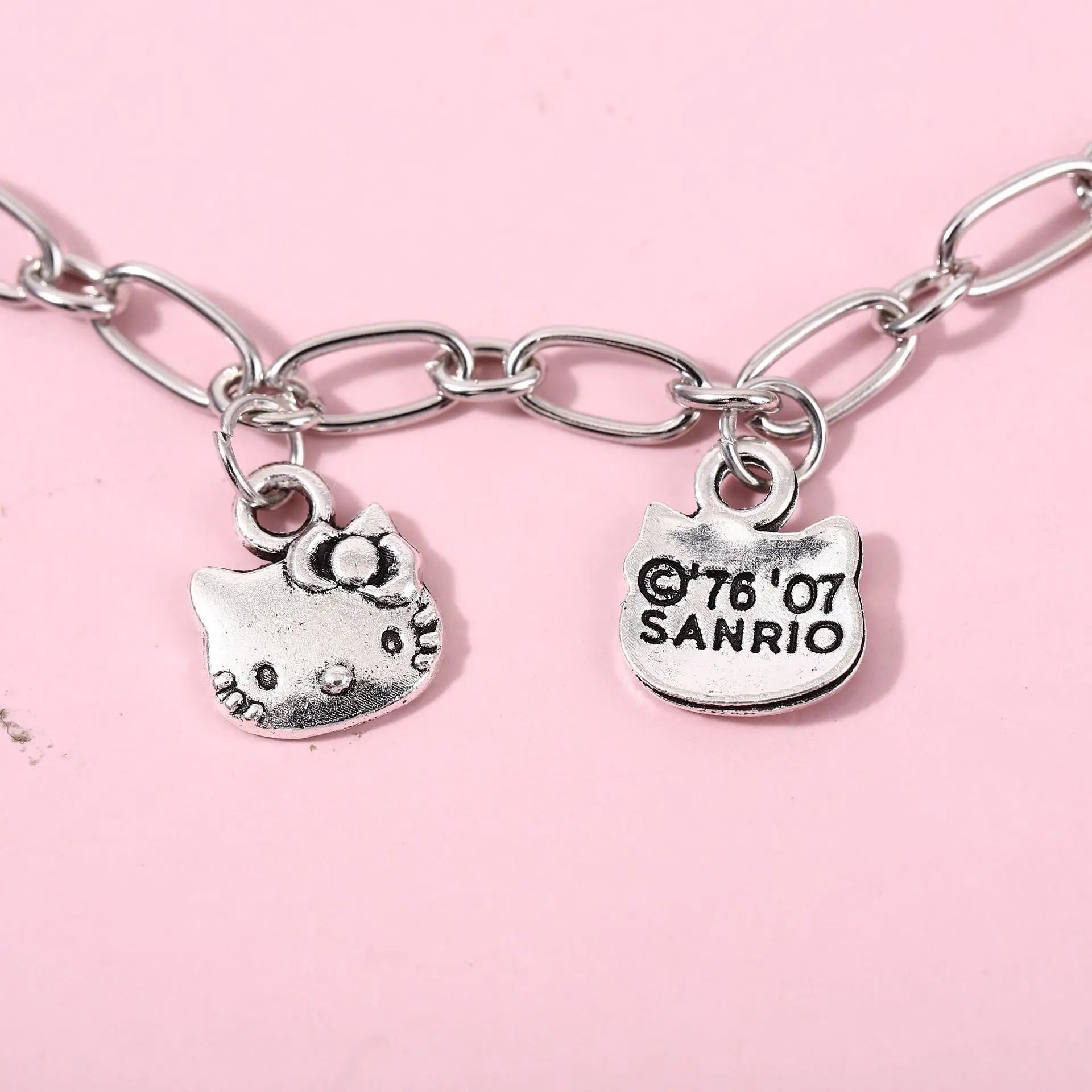Hello Kitty Kawaii Charm Collection – Metal Accessories for Bracelets
