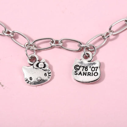 Hello Kitty Kawaii Charm Collection – Metal Accessories for Bracelets