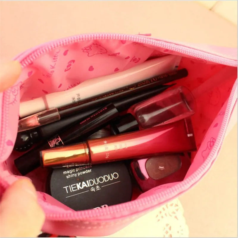Hello Kitty Kawaii Makeup Case – Durable Waterproof Beauty Bag