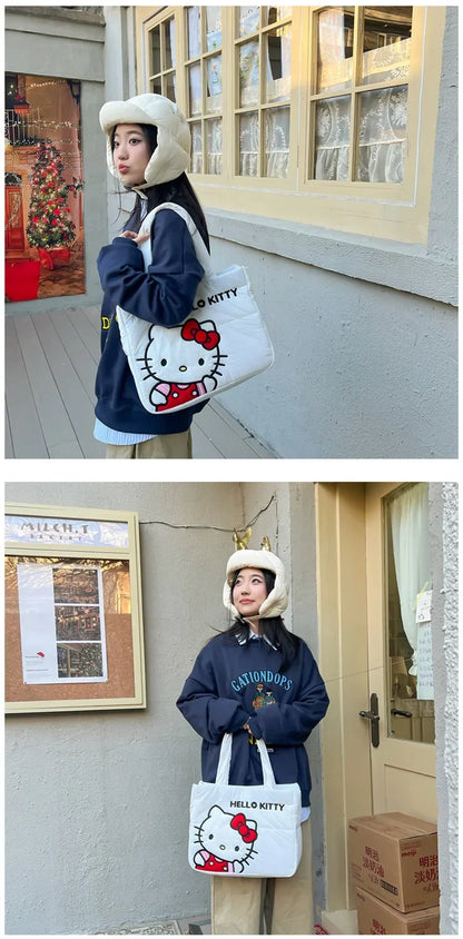 Hello Kitty Large Capacity Tote Bag | Sanrio Shoulder Handbag