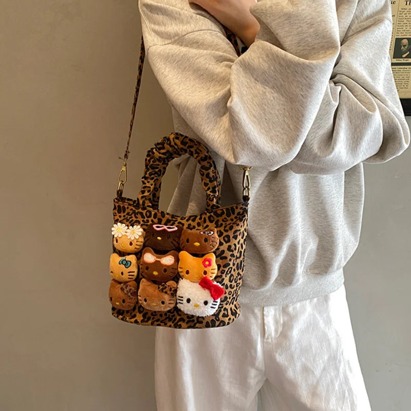Hello Kitty Leopard Print Crossbody Bag