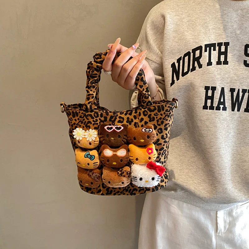 Hello Kitty Leopard Print Crossbody Bag
