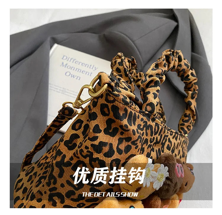Sanrio Hello Kitty Leopard Print Mini Crossbody Bag