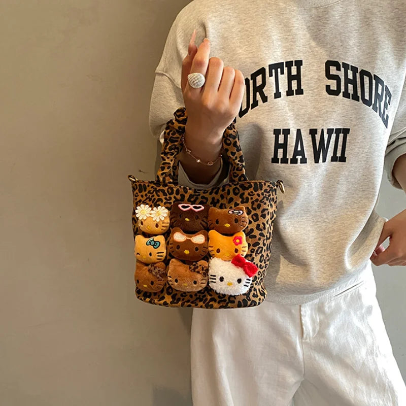 Hello Kitty Leopard Print Mini Handbag | Crossbody Bag
