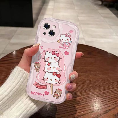 Hello Kitty Lollipop Wave Case – Pink Perfection for Your Phone!
