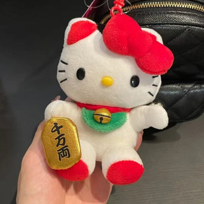 Hello Kitty Lucky Cat Manekineko Plush