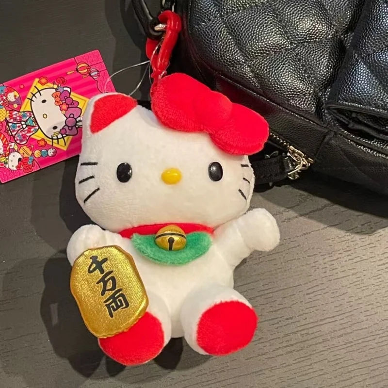 Hello Kitty Lucky Kitty Cat Plush Charm