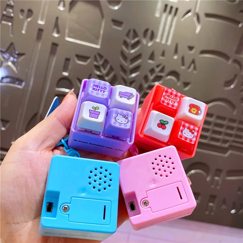 Hello Kitty Magic Button Sound Keychain