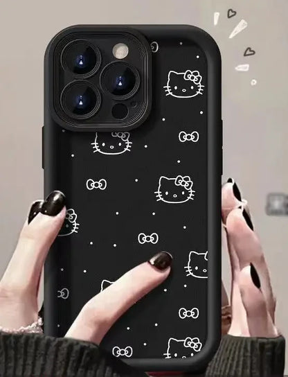 Hello Kitty Multifunctional Phone Case – Makeup Mirror & Kickstand Design