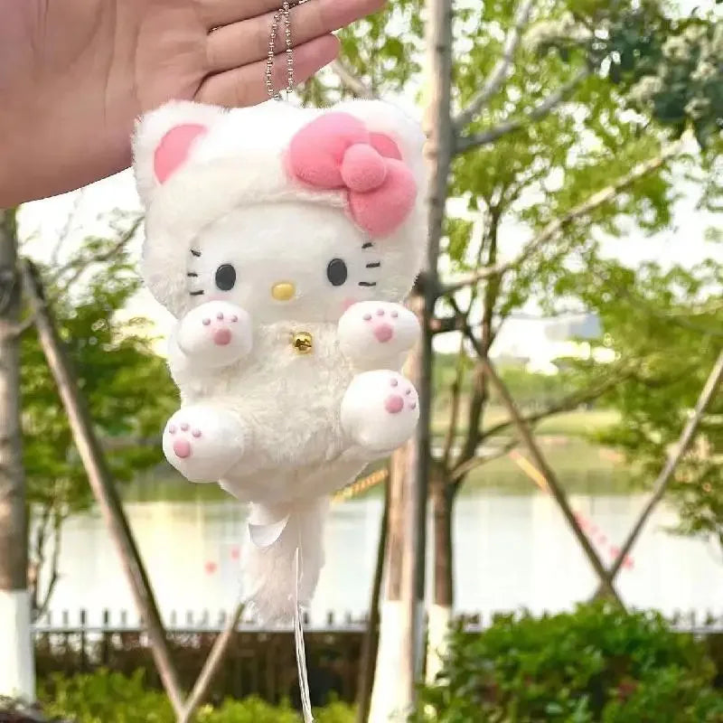 Hello Kitty Neko Cat Plush Doll keychain