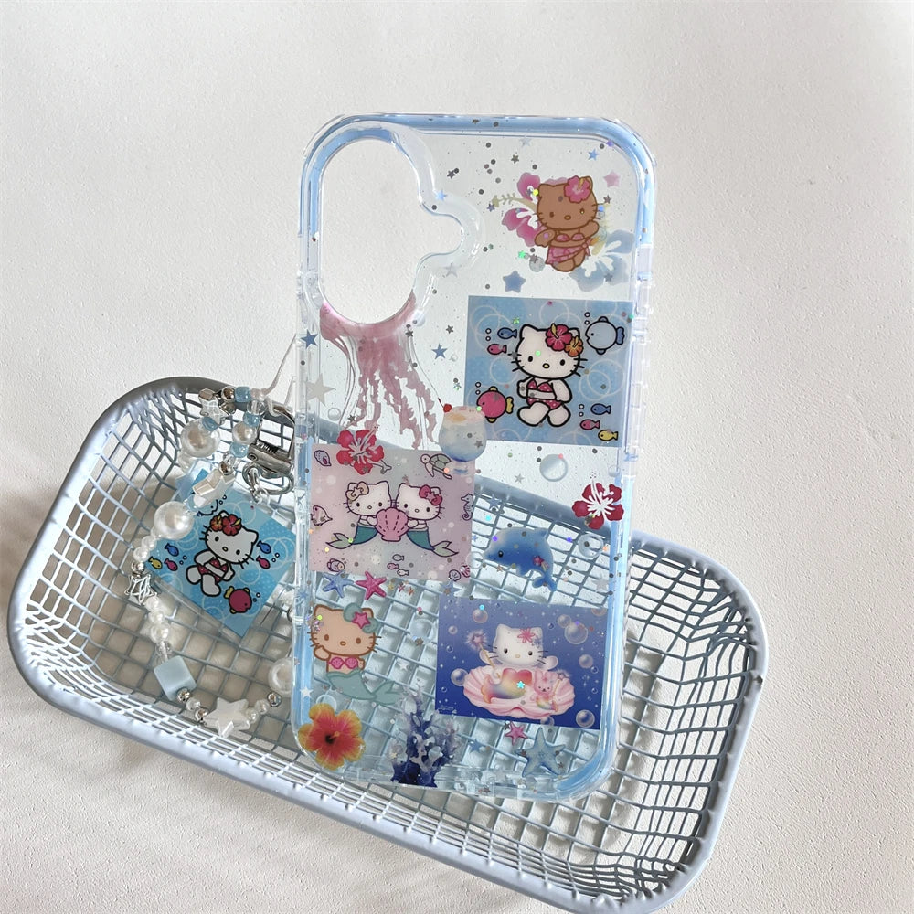 Hello Kitty Ocean Dream – Beach Strap Case with Shimmering Shell