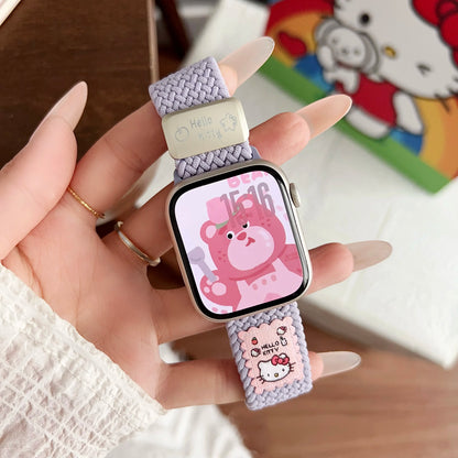 Hello Kitty Pastel Twist Magnetic Braid Loop