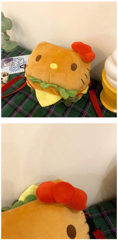 Hello Kitty Plush Bag in Burger design 