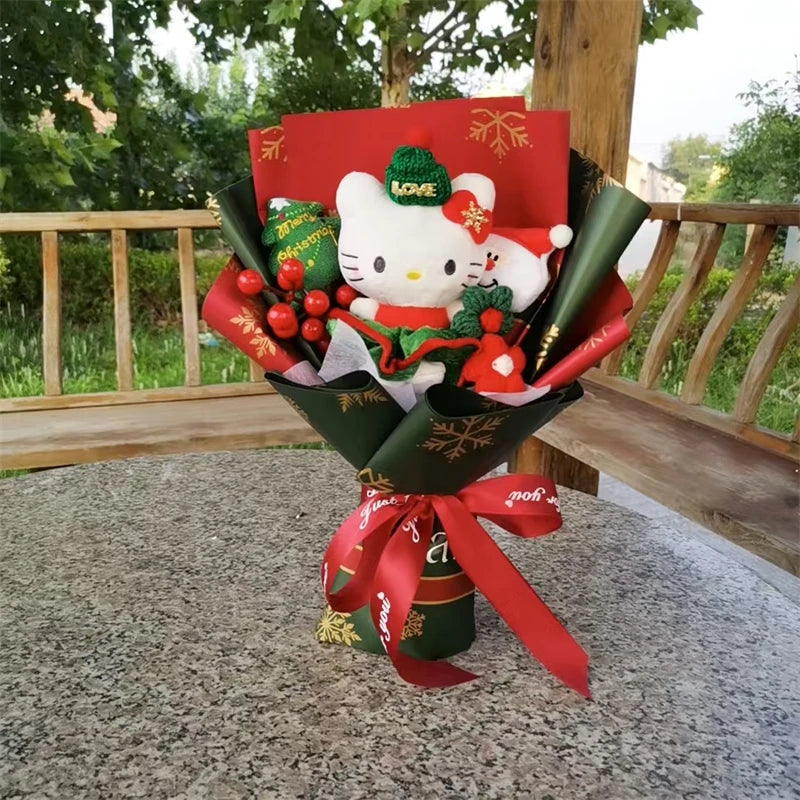 Hello Kitty Plush Toy Bouquet | Christmas Edition with Xmas Hats