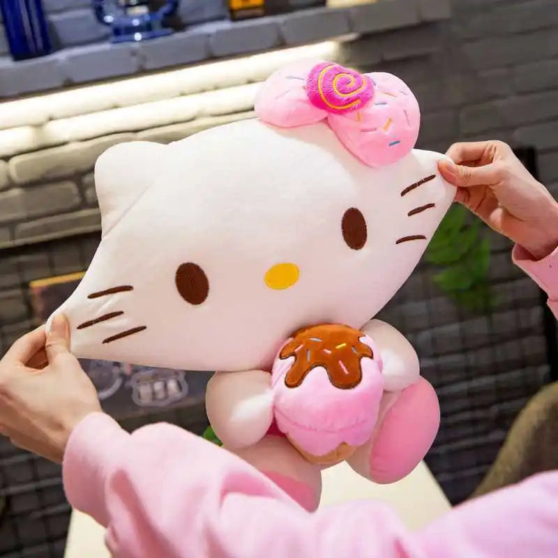 Hello Kitty Plush Toy Holding Ice Cream – A Delightful Gift

