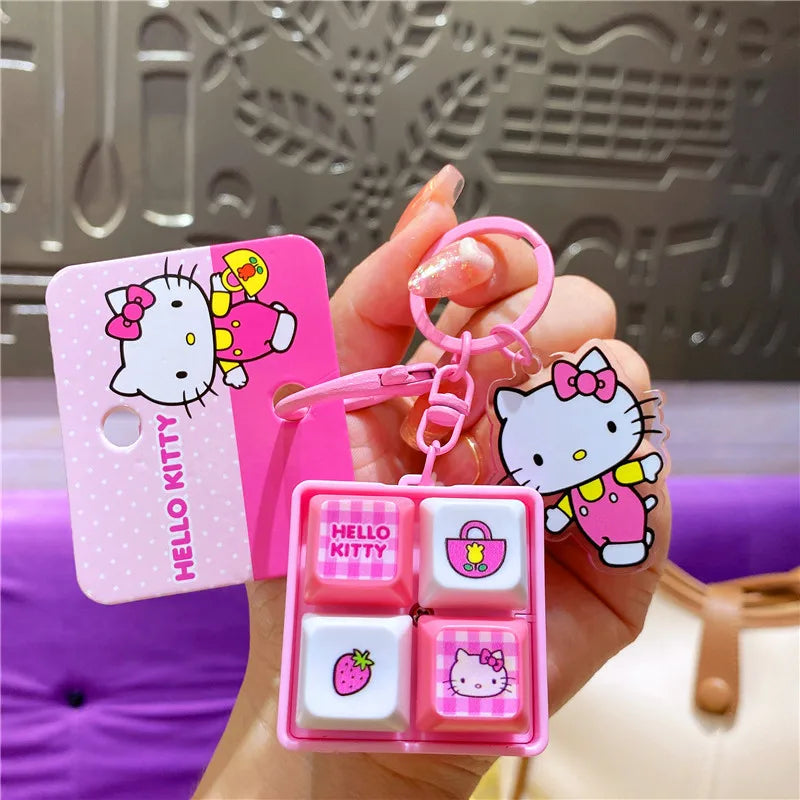 Hello Kitty Press & Glow Sound Keychain