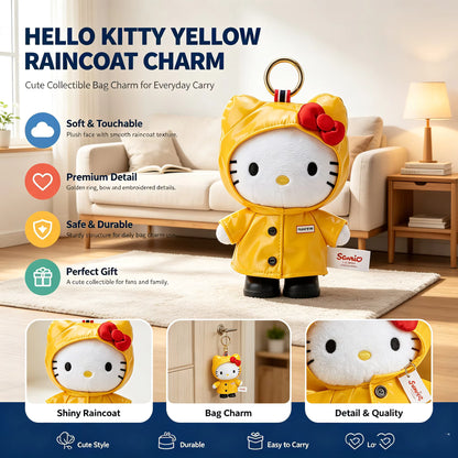 Hello Kitty Raincoat Cutie | Sanrio Plush Keychain