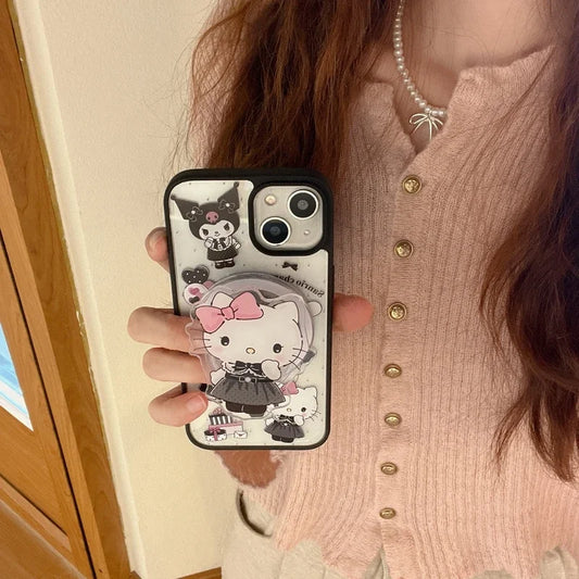 Hello Kitty Sanrio MagSafe Wireless Charging Phone Case with Magnetic Bracket