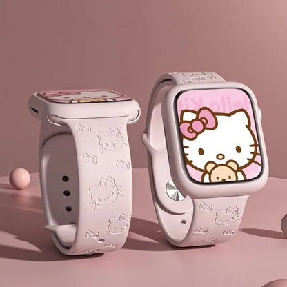 Hello Kitty Signature Engraved Silicone Band