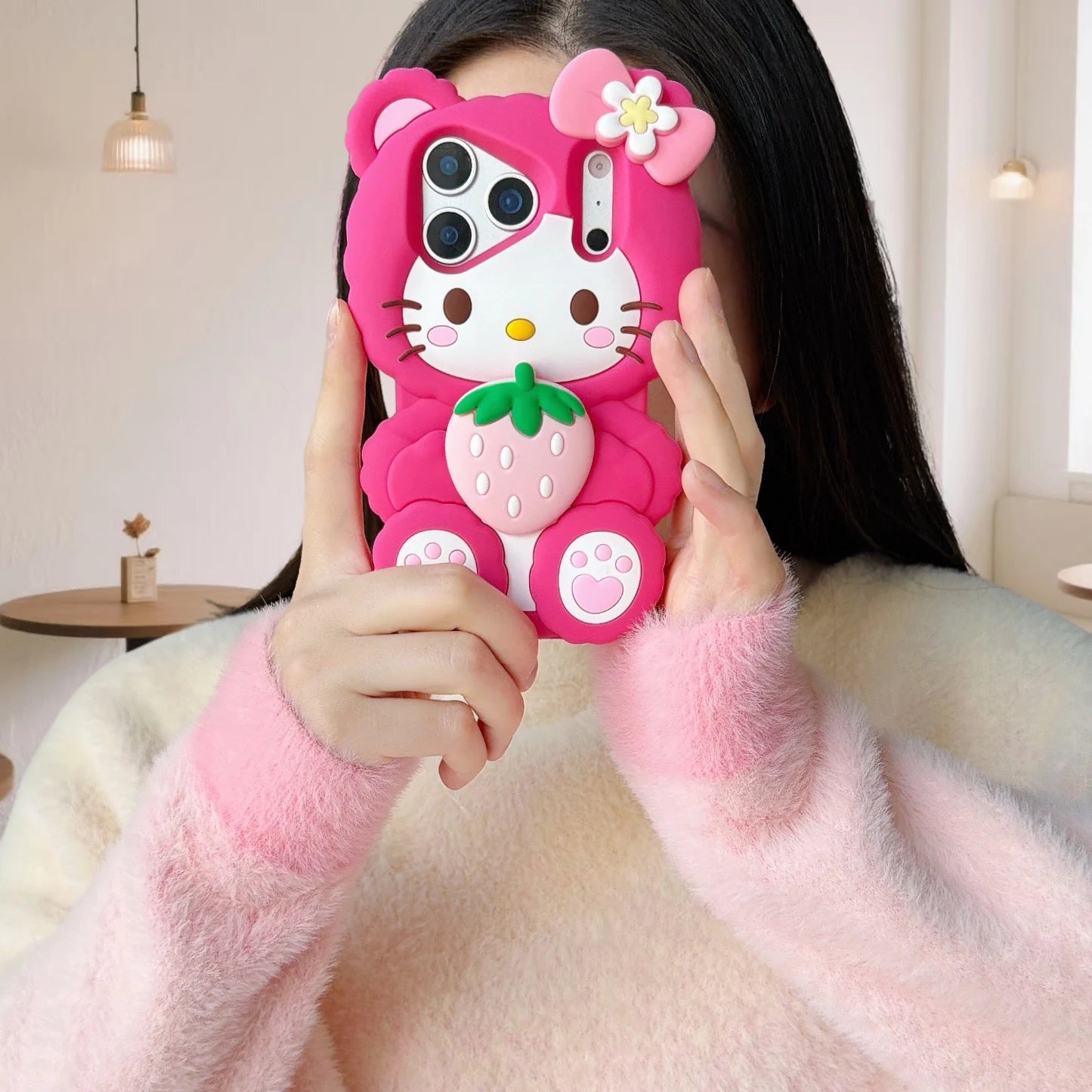 Hello Kitty Strawberry Charm iPhone Case