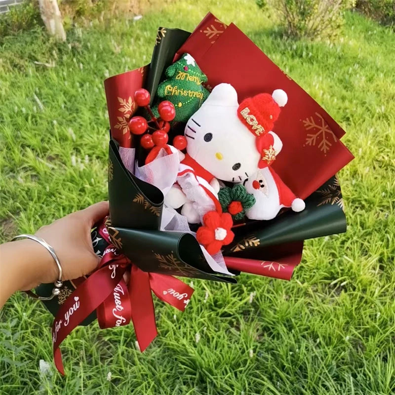 Hello Kitty Xmas Plush Bouquet with Xmas Tree 